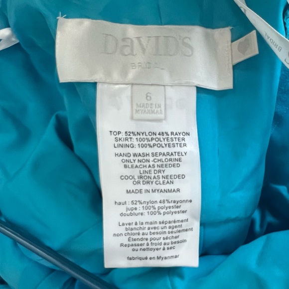 David’s Bridal Short Bridesmaid Dress - Picture 3 of 4